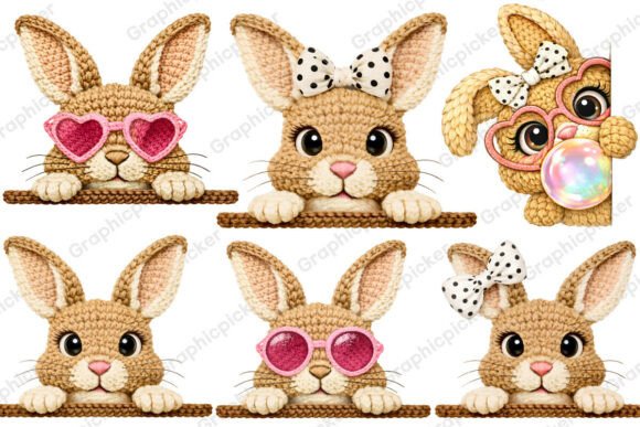 Download Yarn Crochet Easter Bunny PNG Bundle PNG - Easter bunny png bundle Collection