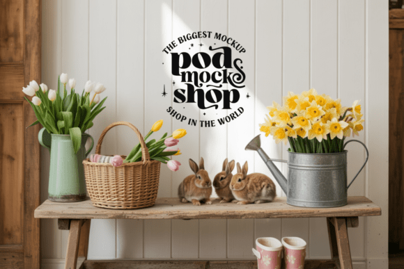Download Boho Easter Background Mockup - Premium Resources