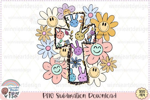 Download Faith Cross Daisy Boho Easter Doodle PNG - Premium Bundle