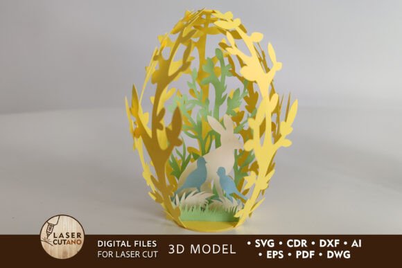 Download Easter Cricut Egg with Rabbit - Cricut Collection