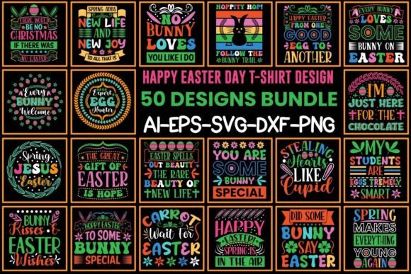 Download Happy Easter Day T-shirt  Designs Bundle - Happy easter day Collection