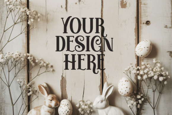 Download Boho Easter Tabletop Backdrop Mockups - Premium Resources