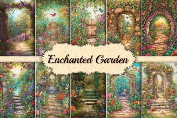 Download Enchanted Garden Flower Background - Enchanted garden Collection