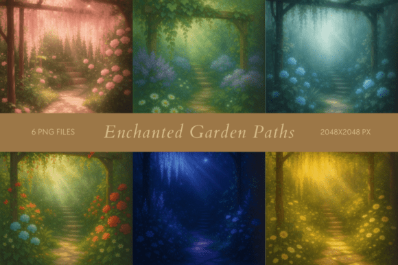 Download Enchanted Garden Paths - Enchanted garden Collection