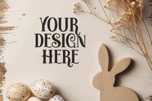 Download Boho Easter Tabletop Backdrop Mockups - Premium Resources